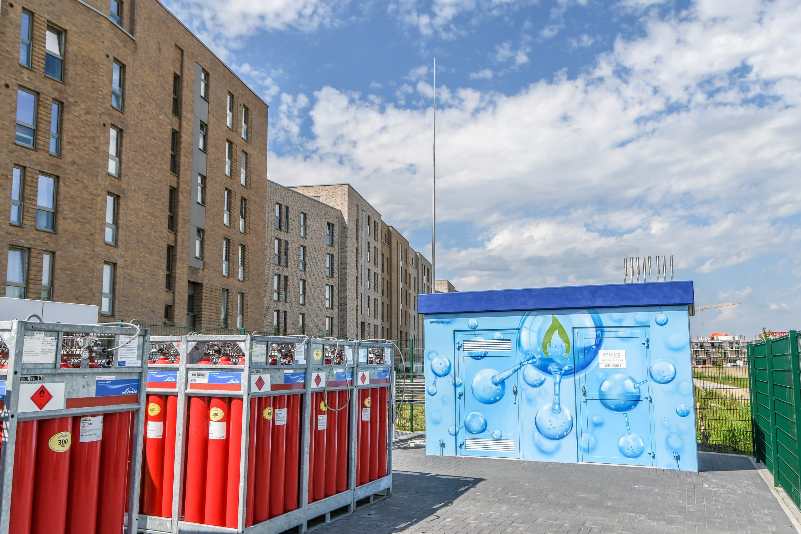 Wasserstoff-BHKW im Wohnquartier Am Schilfpark- Foto